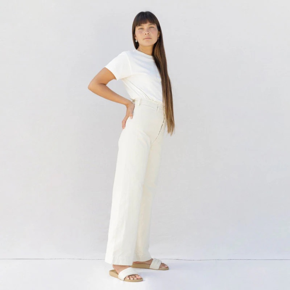 Jesse Kamm Sailor Pants in Husk, Size 2